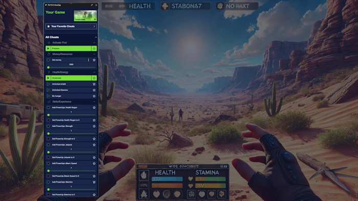 image of the PLITCH overlay shown in a game